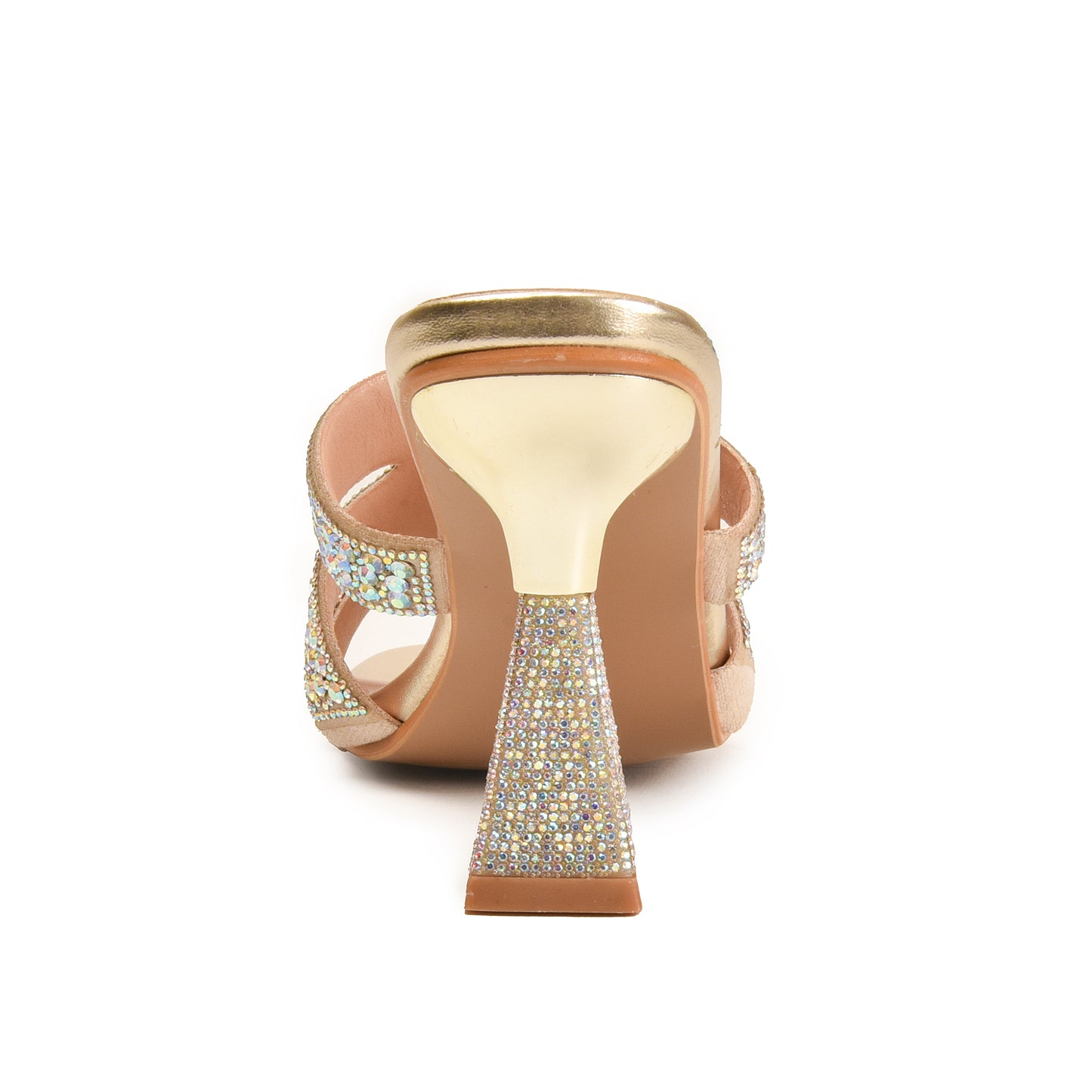 Dazzling Gold Crystal Embellished Heels | 578L-X Dolcis