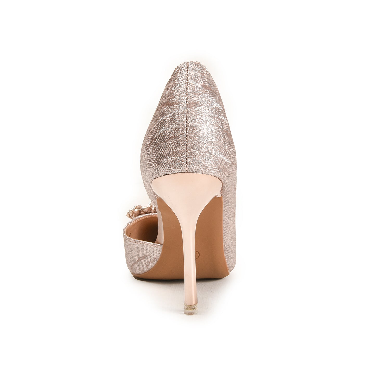 Sparkling Nude Embellished Heels | 472NPX Dolcis