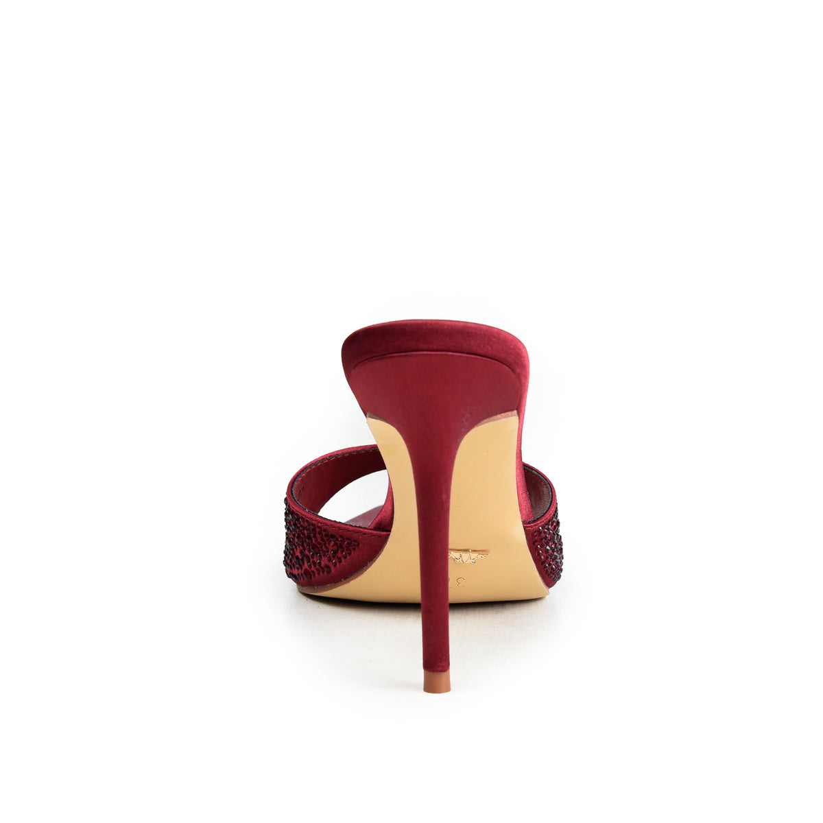 Maroon Crystal Party-Heels | 511N-M