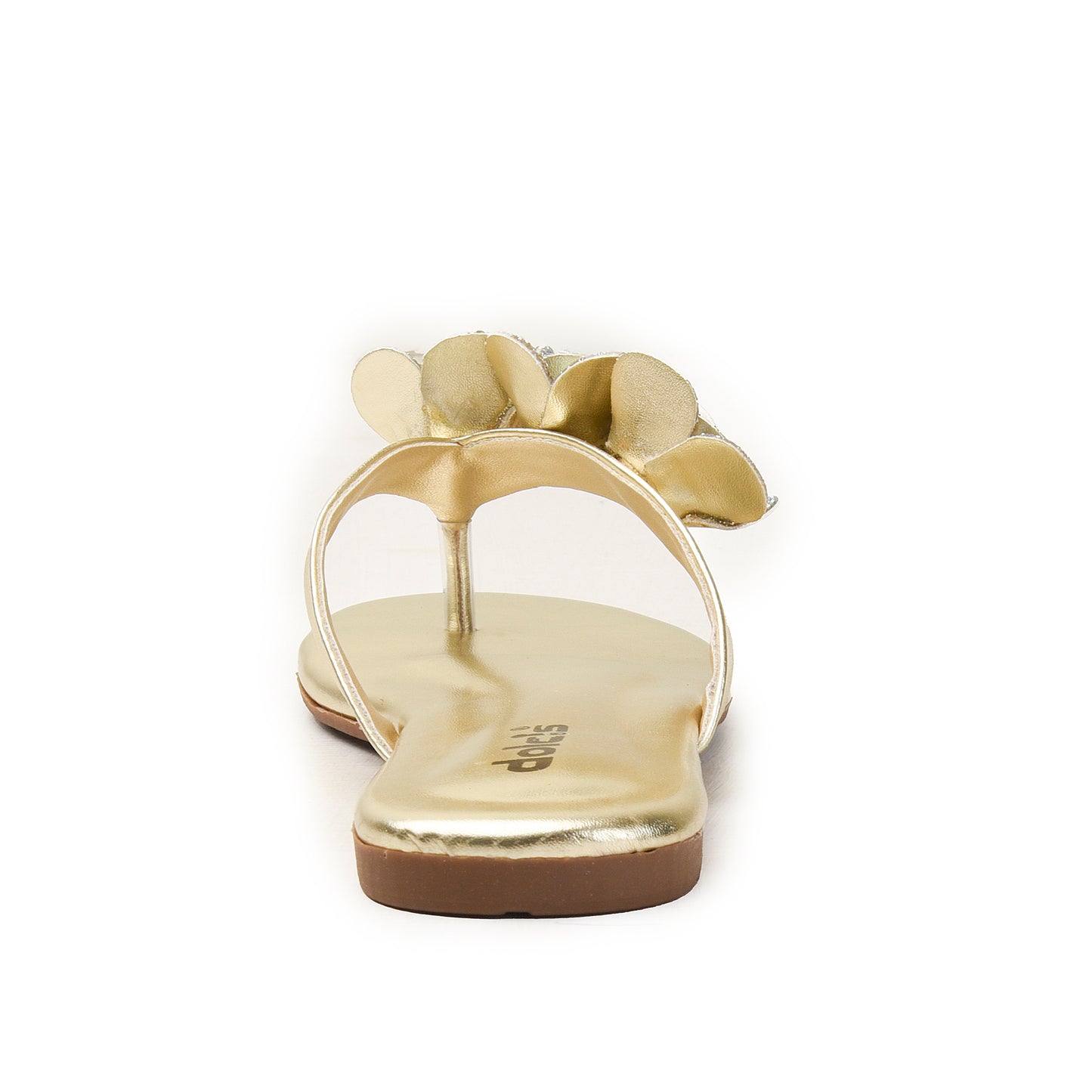 Golden Floral Flat Sandals for Women Slippers | 789R-X