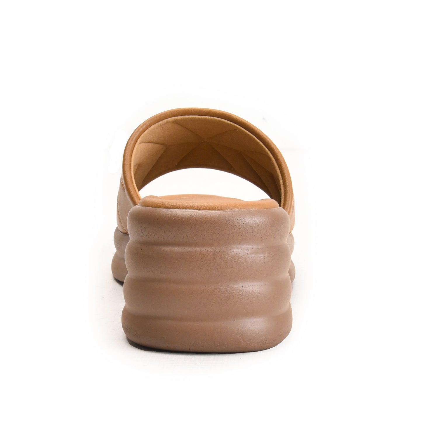 Beige Quilted Slide-On Platform Flats | 504M-BI Dolcis