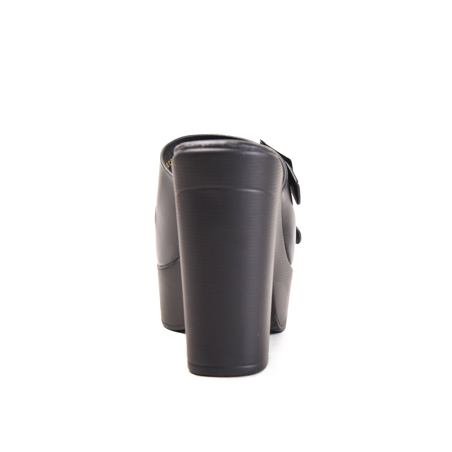 Black Chunky Block Heels | 546M-C