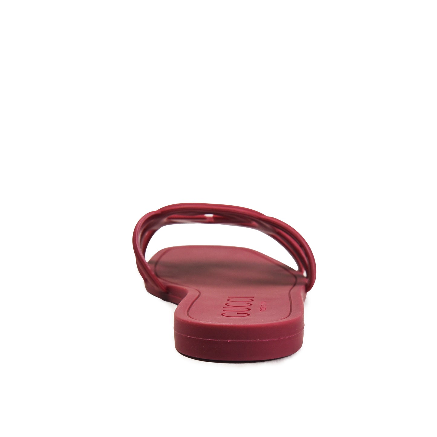 Maroon Cut-Out Slip-On Flats Slippers | 567L-M