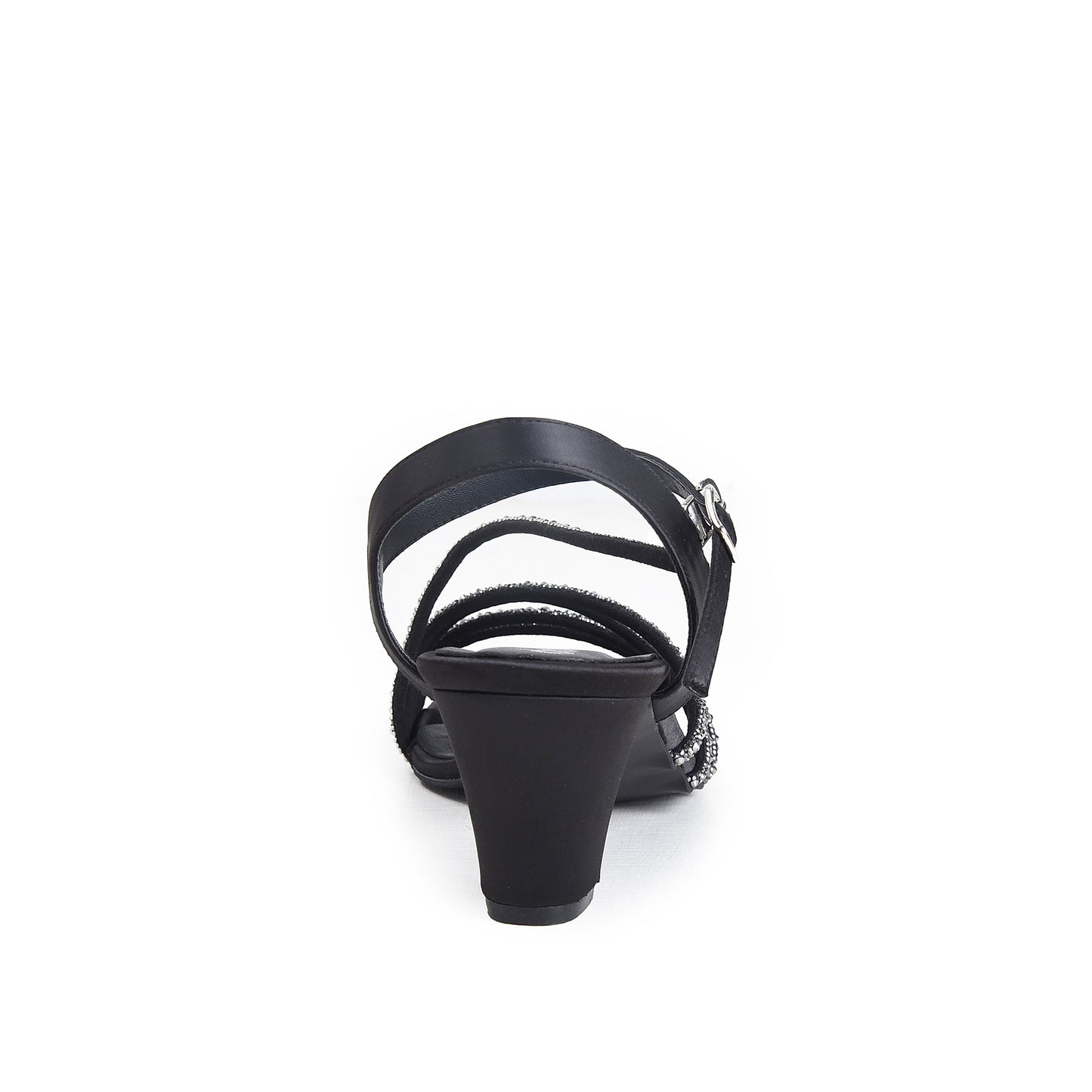 Black Modern Sleek Block Heel |258H-C