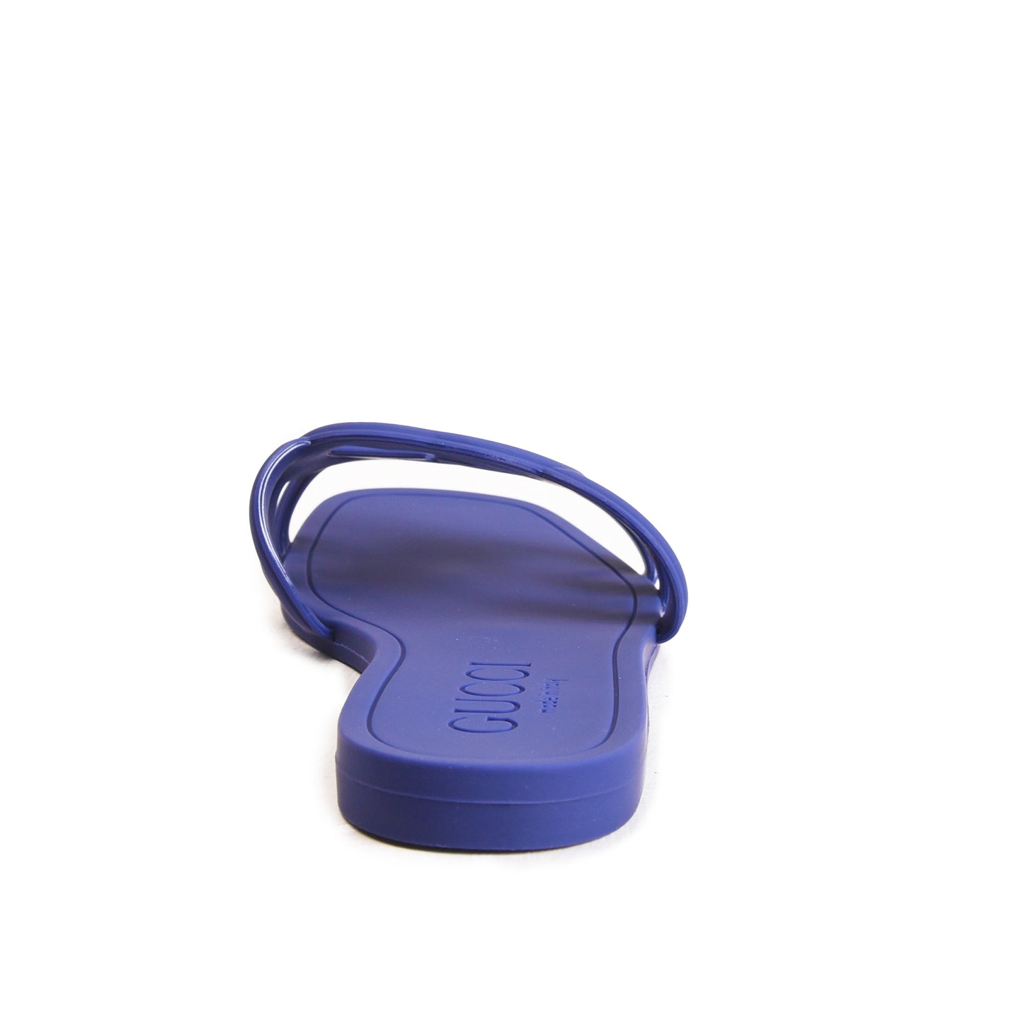 Navy Blue Cut-Out Slip-On Flats Slippers | 567L-Q