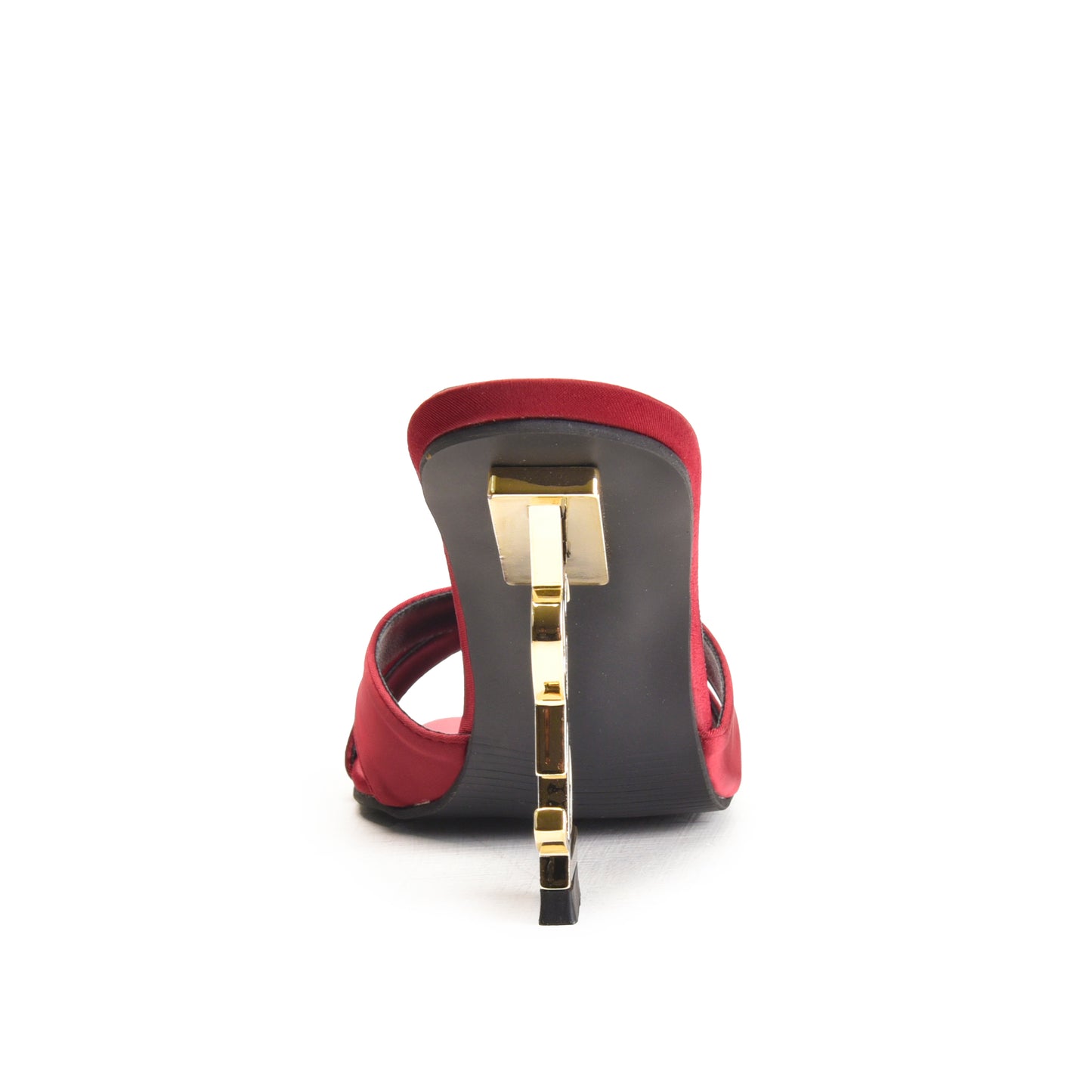 Bold Maroon Criss-Cross Slip-On Heels | 505M-M Dolcis