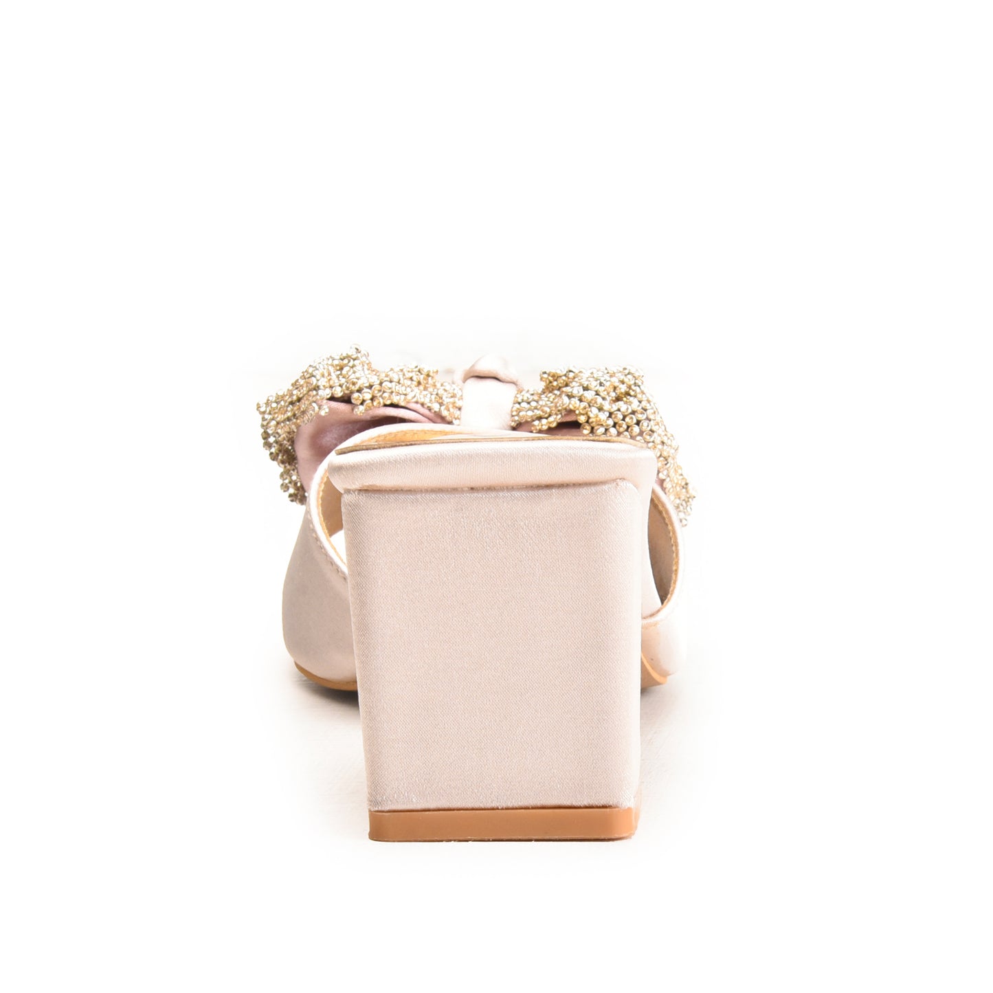 Ivory Pearl Bow Block Heels | 510M-X Dolcis