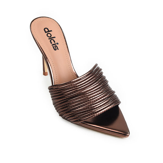 Brown Crystal Party Heels|509N-BX