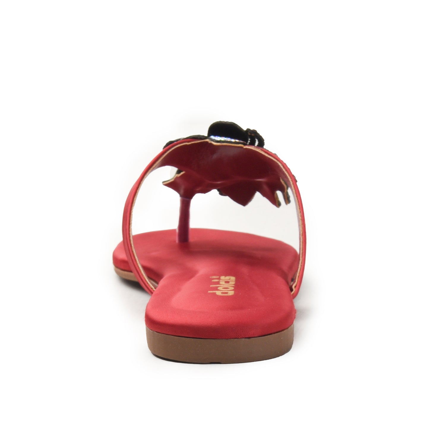 Red Flats with Embellished Butterfly Slippers | 778R-M