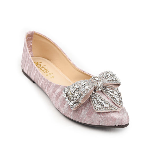 Elegant Bow Accent Flats Pump|466N-PX