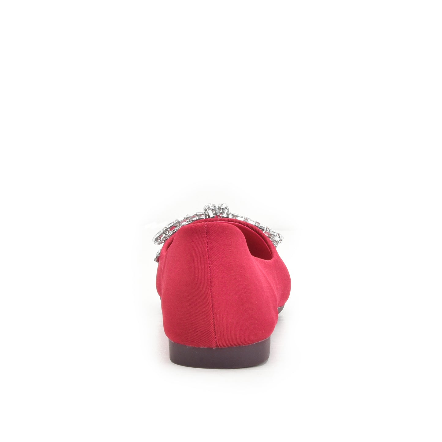 Stylish Red Embellished Ballet Flats Slippers | 425N-M