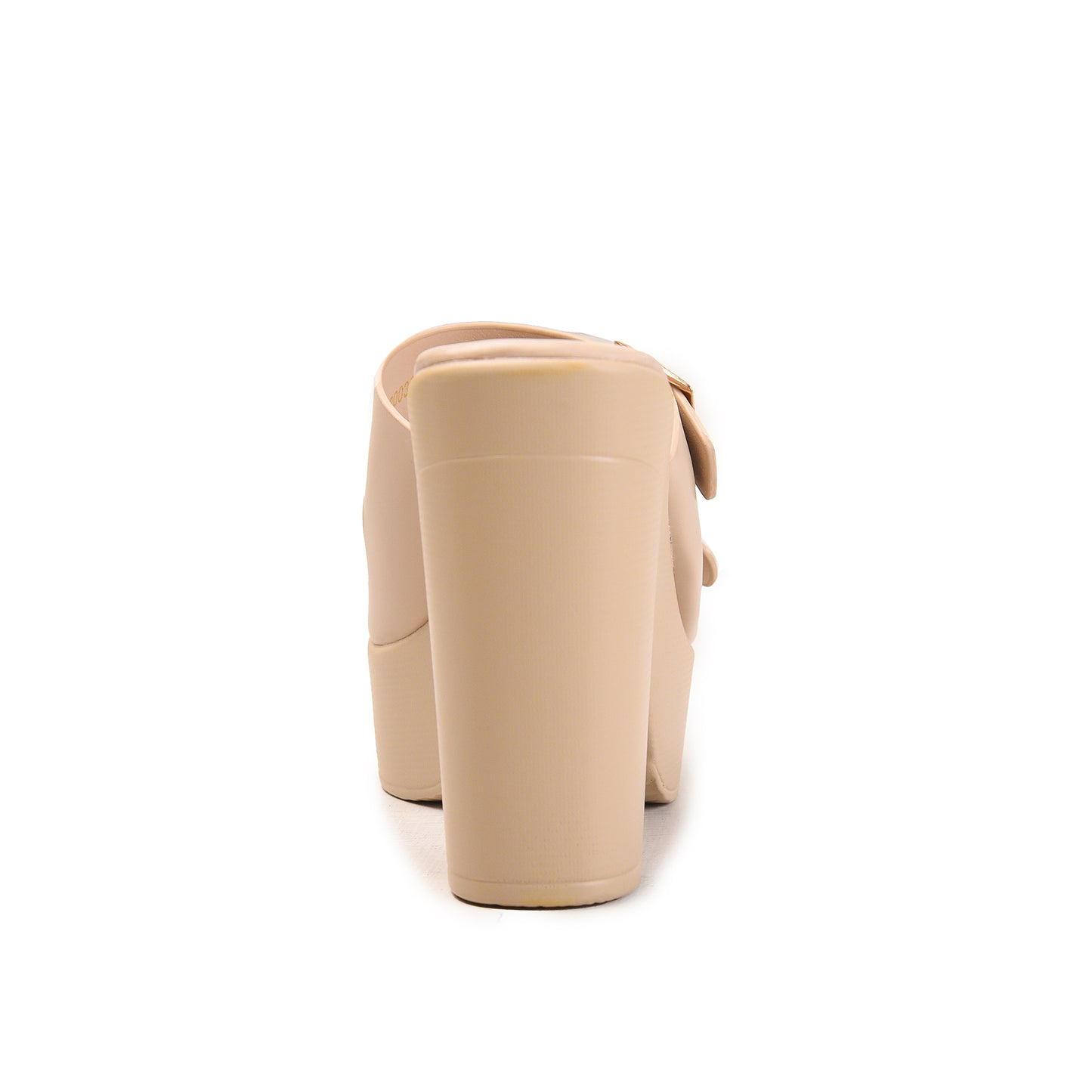 Beige Chunky Block Heels | 546M-F