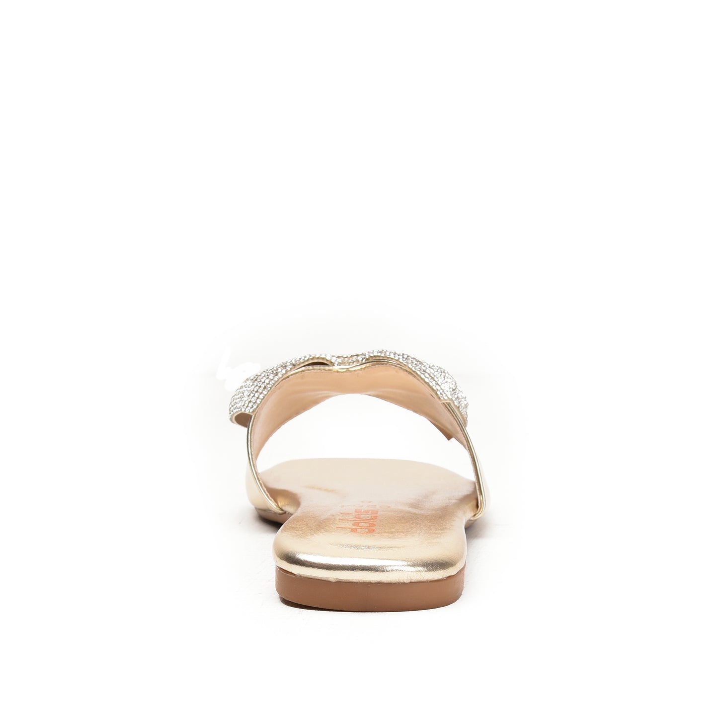 Elegant Gold Embellished Flats Slippers | 543L-X