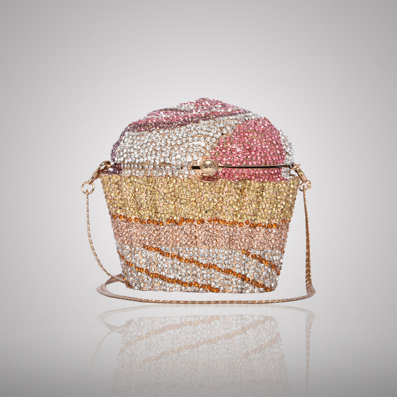 Whimsical Cupcake-Shaped Swarovski Clutch | 0C596-PT