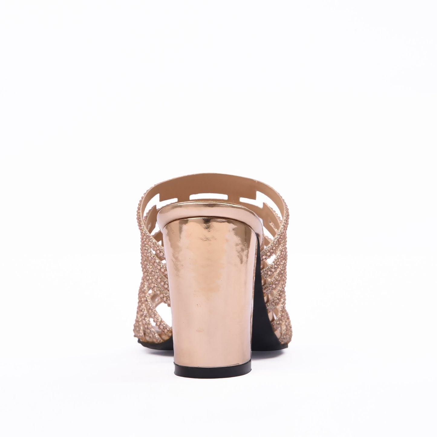 Glamorous Gold Strappy Heels | 551H-PX