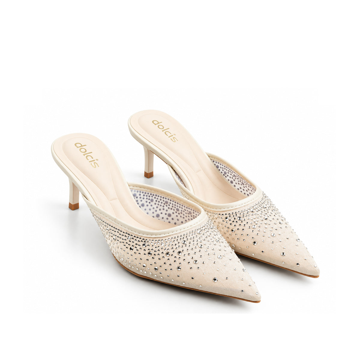 Golden Pearl Heel Sandals | 447P-X