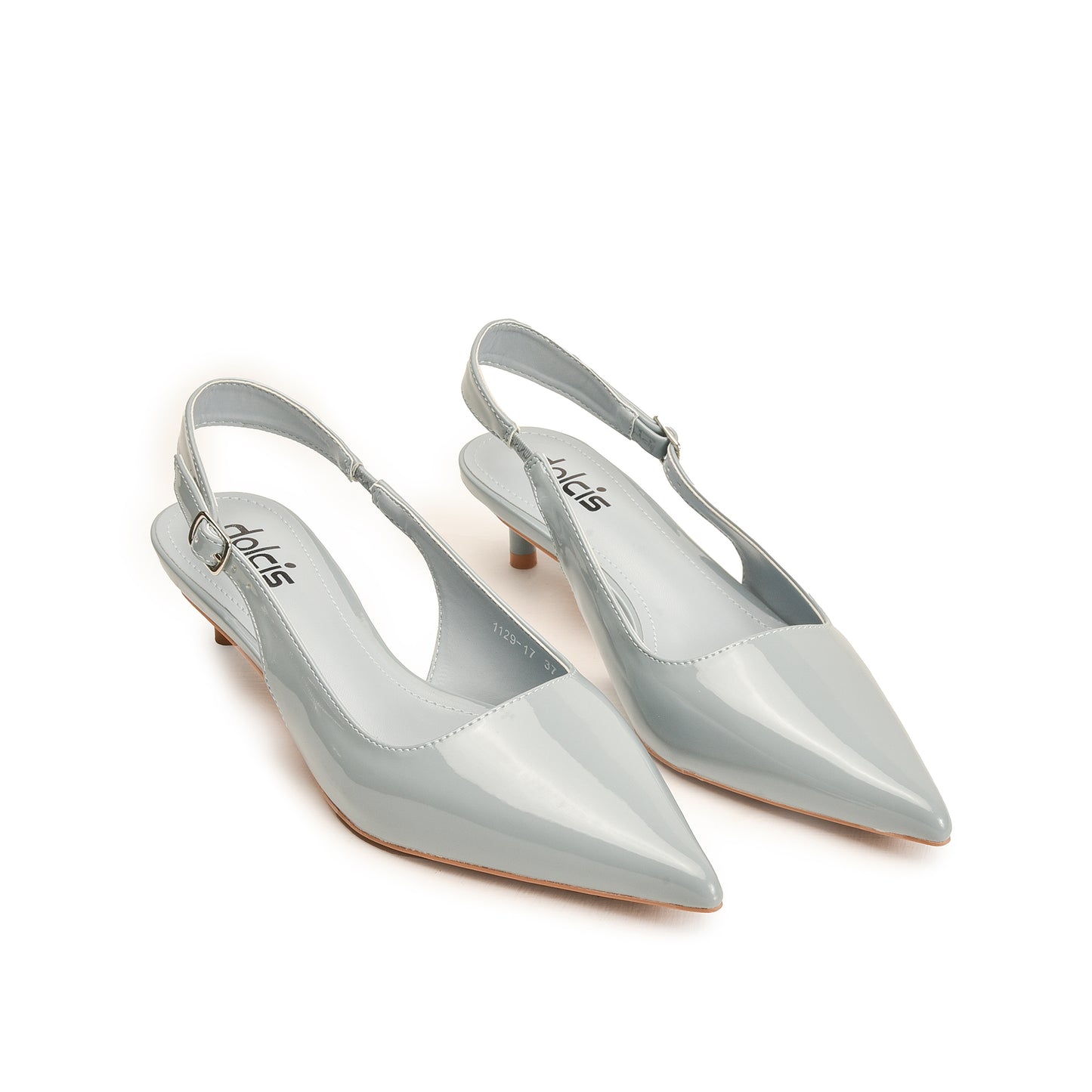 Sky Blue Slingback Kitten Heels for Women | 474N-N