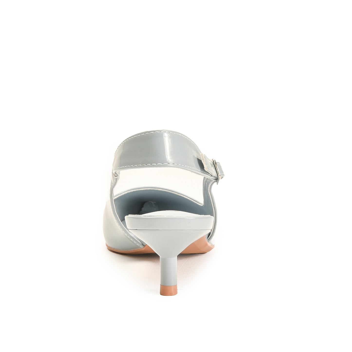 Sky Blue Slingback Kitten Heels for Women | 474N-N