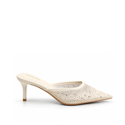 Golden Pearl Heel Sandals | 447P-X
