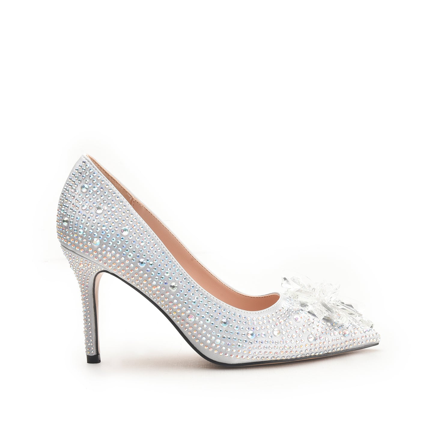 Crystal Brooch Silver Heels | 487N-S Dolcis