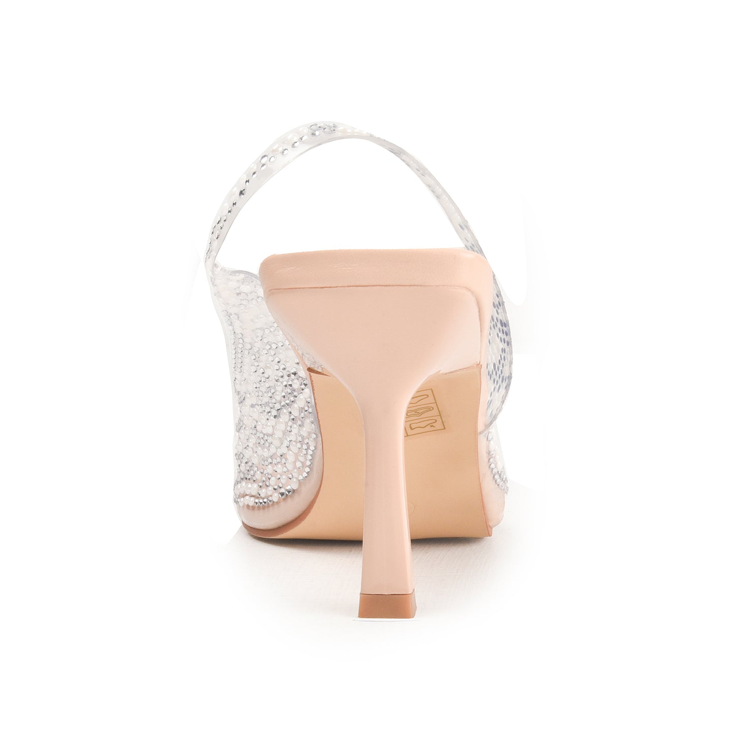 Silver Slingback Crystal Heels | 498N-F Dolcis