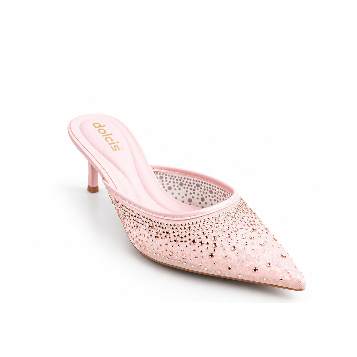 Pink Pearl Heel Sandals | 447P-P
