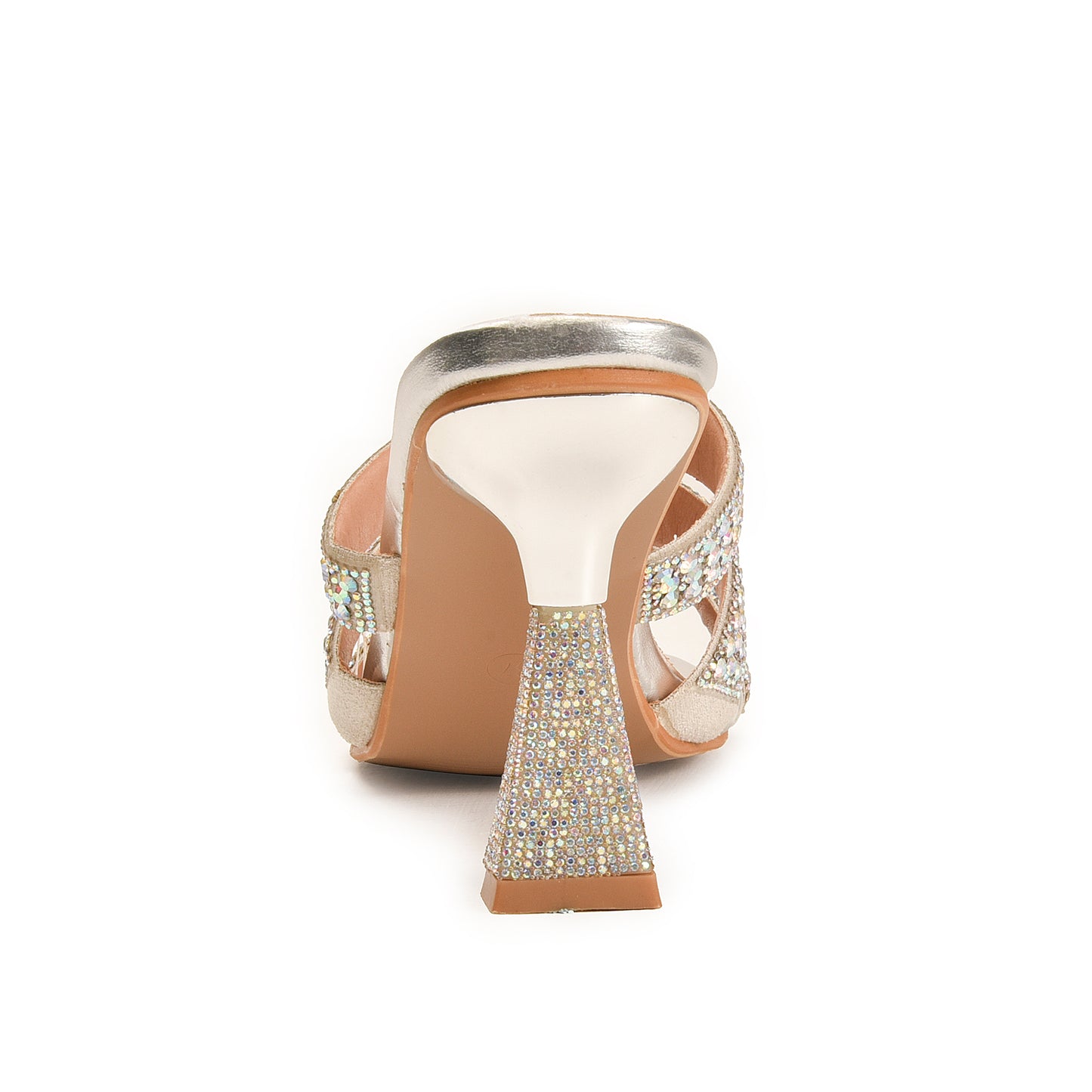 Shimmering Silver Crystal Embellished Heels | 578L-S Dolcis