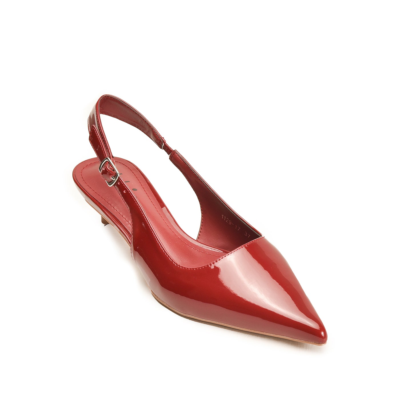 Red Slingback Kitten Heels for Women | 474N-M