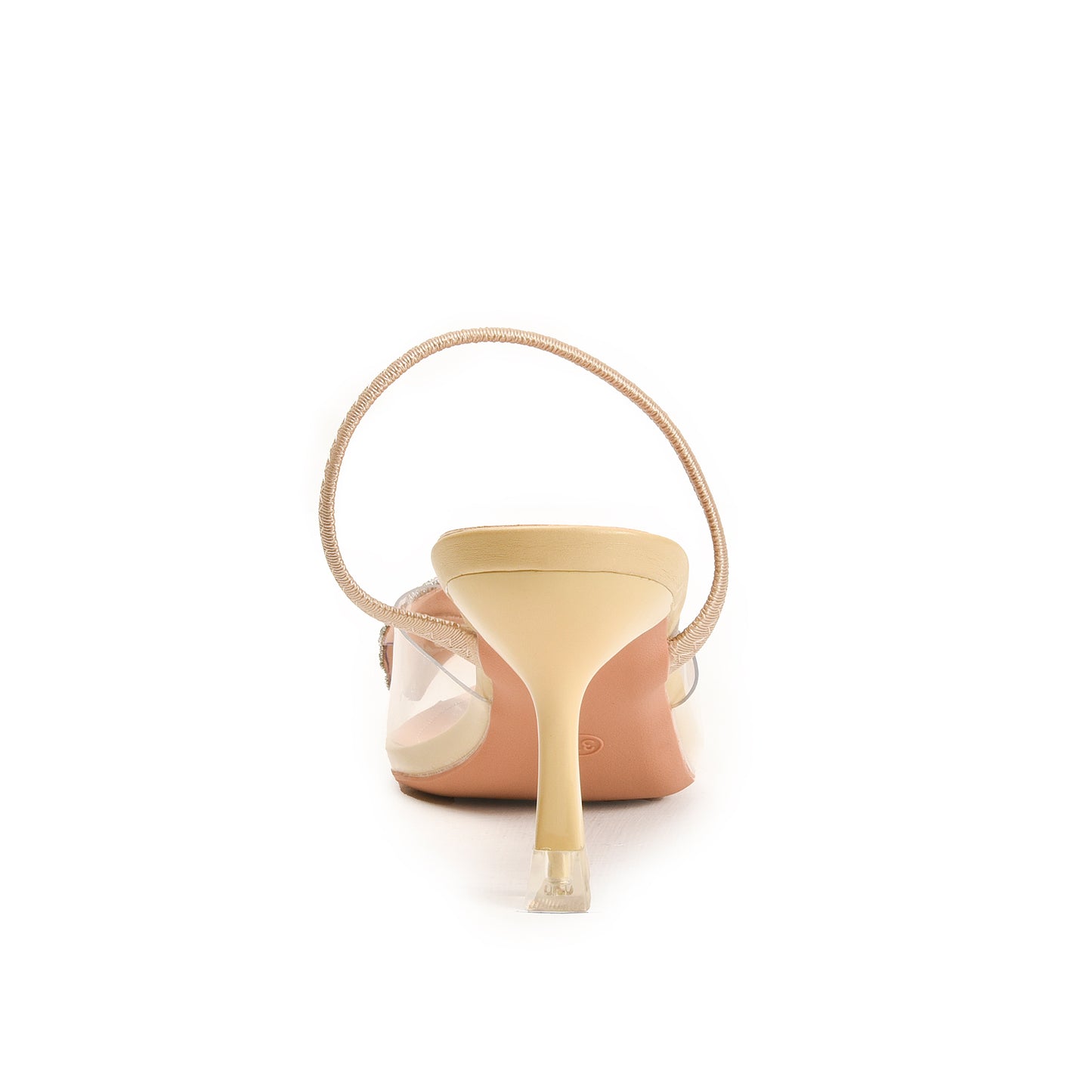 Elegant Nude Bow Embellished Slingback Heels | 470N-X Dolcis