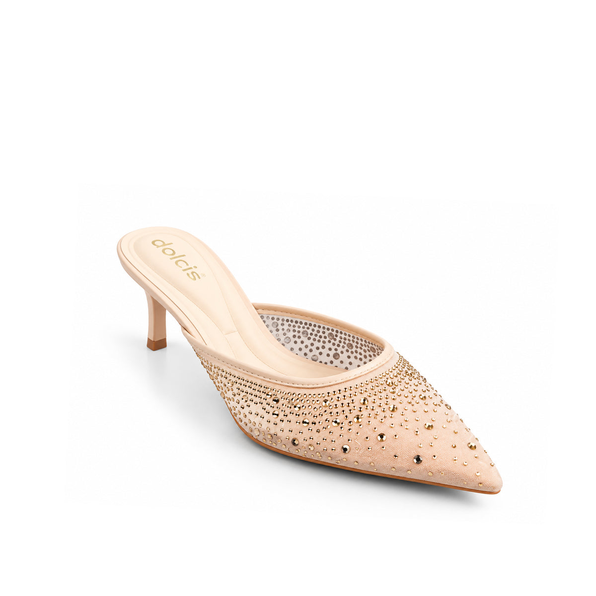 Brown Pearl Heel Sandals | 447P-BX