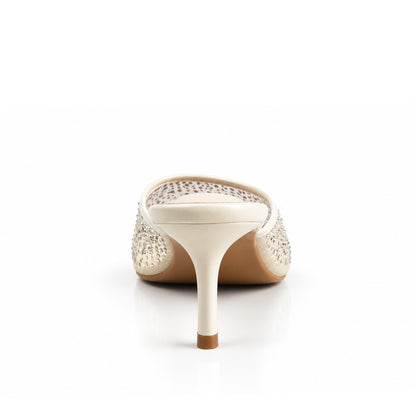 Golden Pearl Heel Sandals | 447P-X