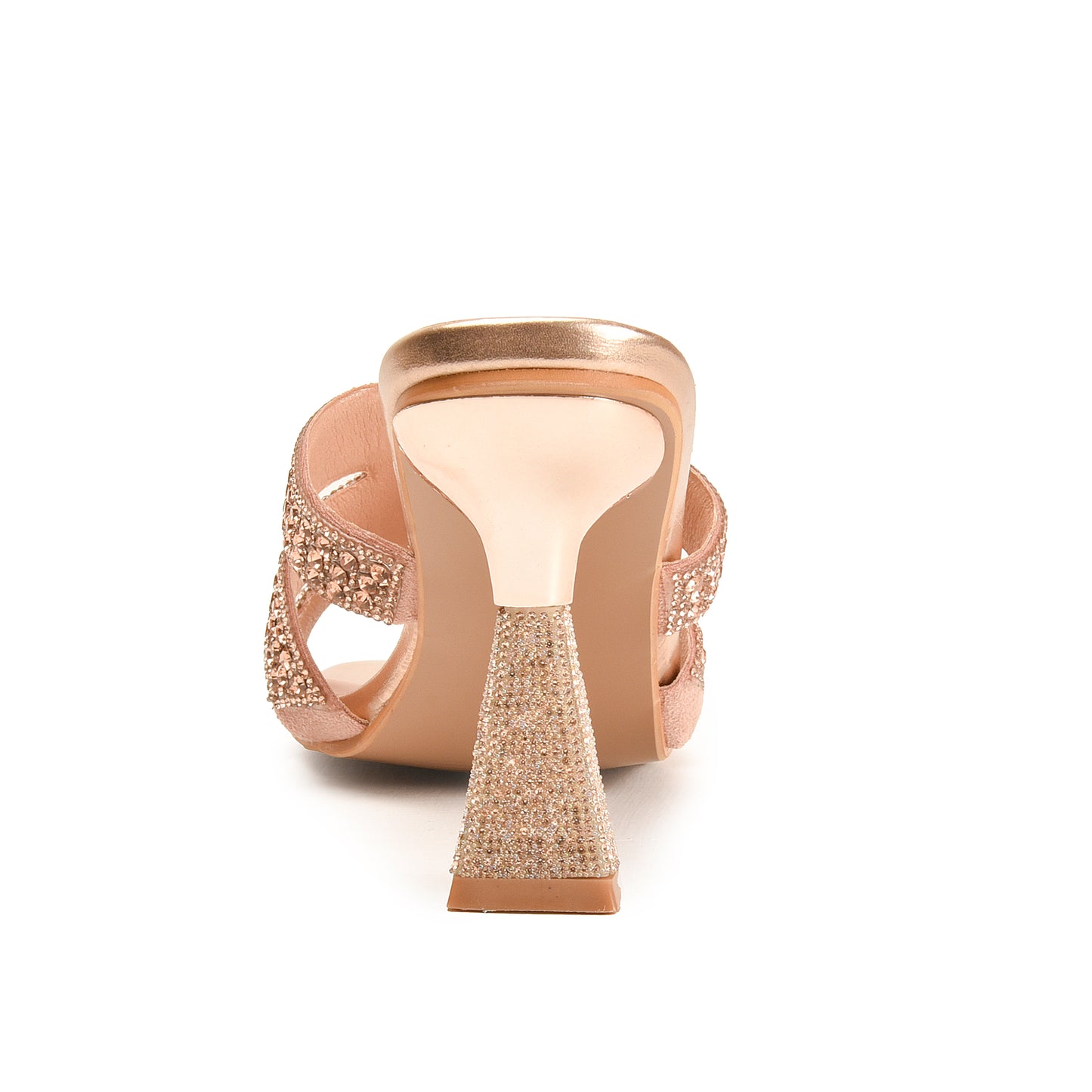 Sparkling Peach Crystal Embellished Heels | 578L-PX Dolcis