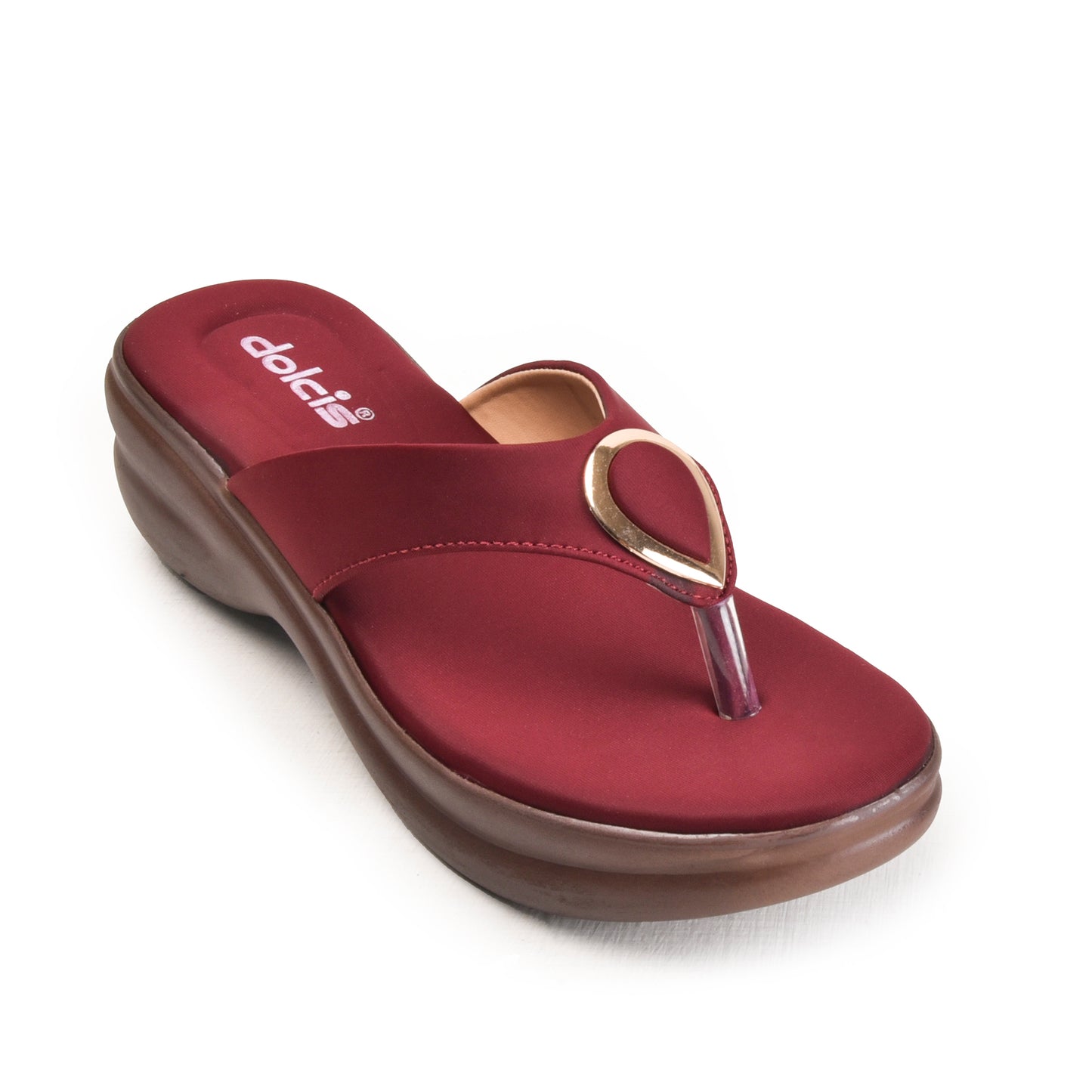 Maroon Slip-On Flip Flops | 779R-M Dolcis