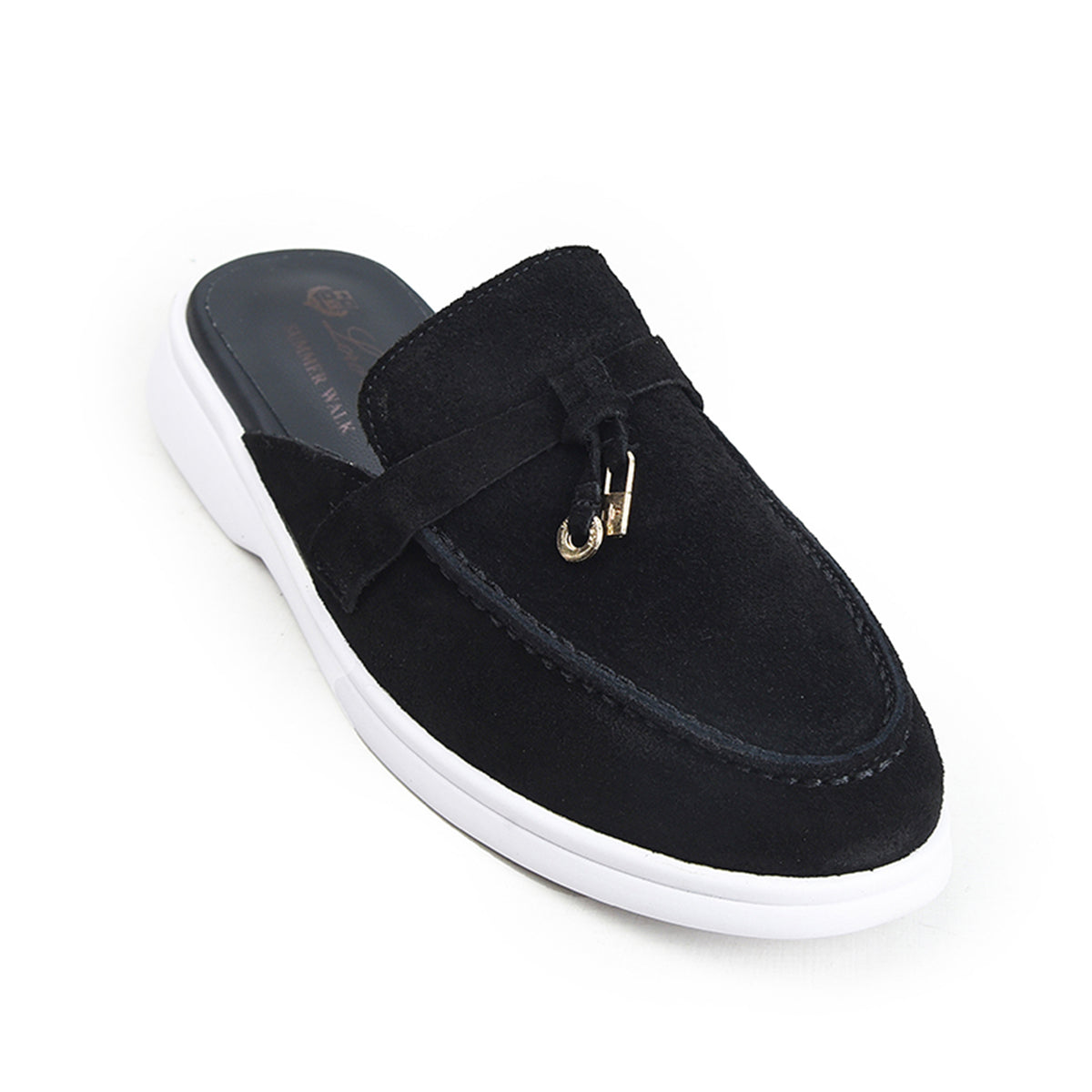 Classic Black Suede Loafers| 20045C-C