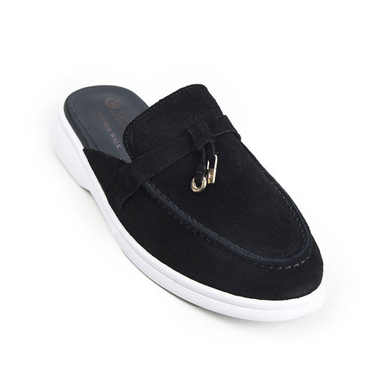 Classic Black Suede Loafers| 20045C-C