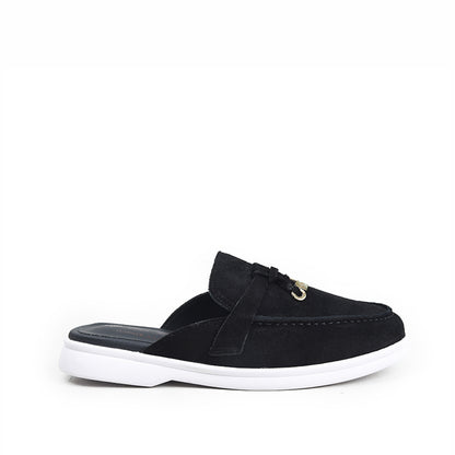 Classic Black Suede Loafers| 20045C-C