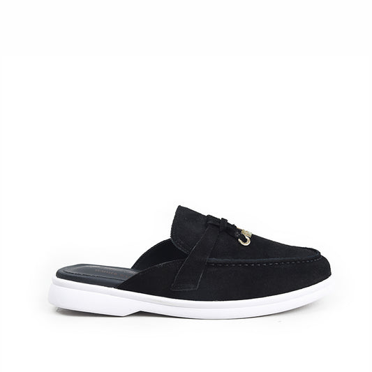 Classic Black Suede Loafers| 20045C-C