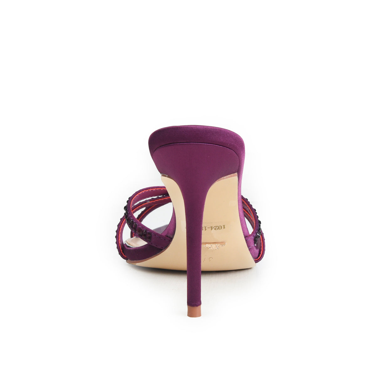Purple Crystal Strap Party-Heels | 510N-J