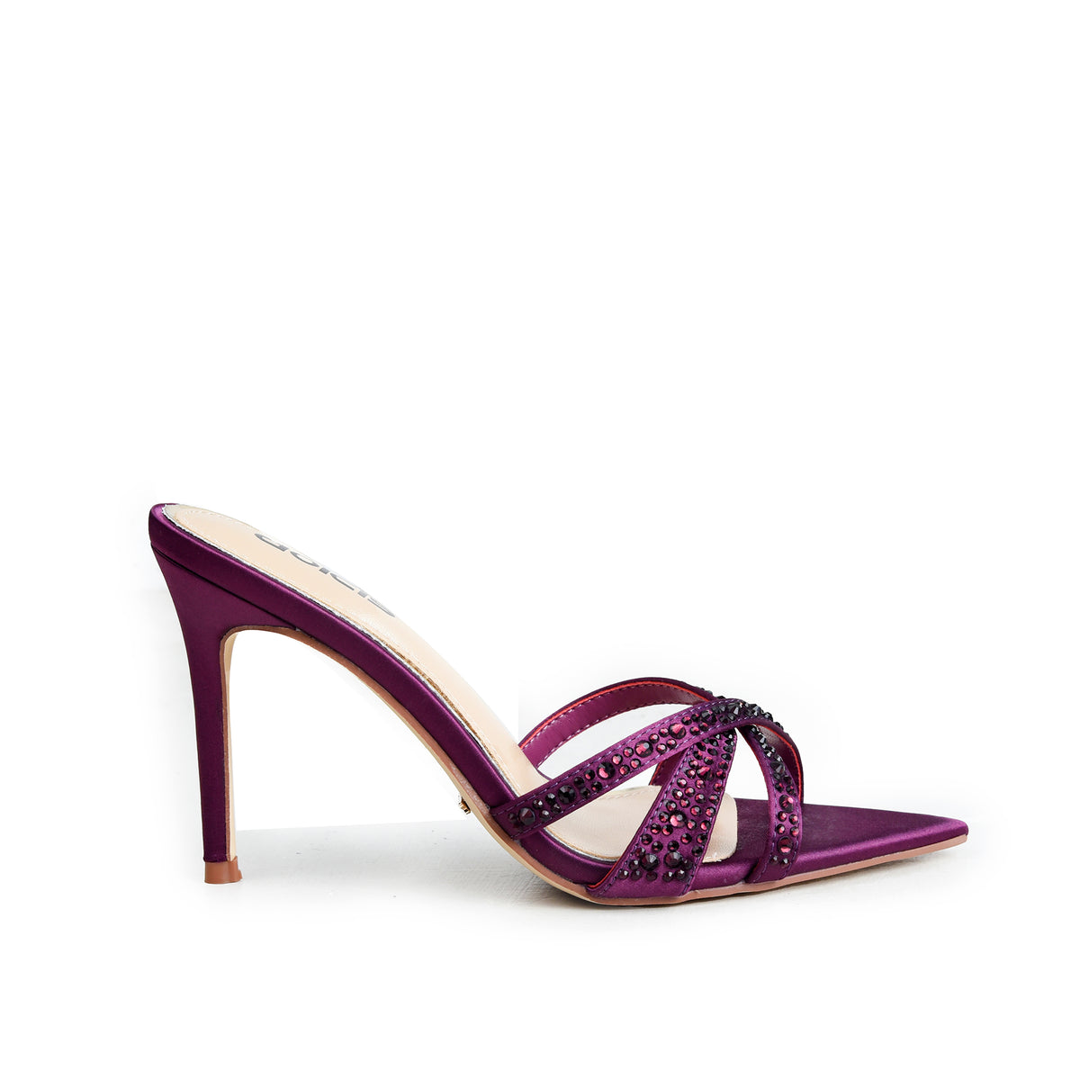 Purple Crystal Strap Party-Heels | 510N-J