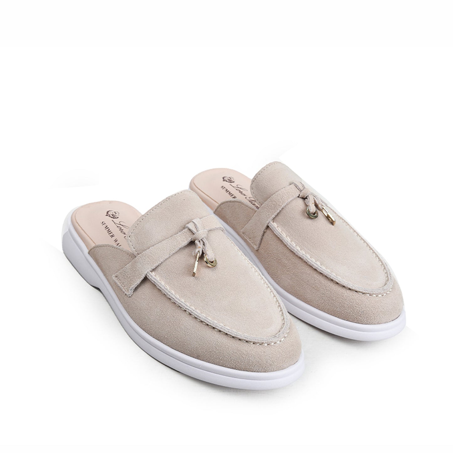 Classic Beige Suede Loafers| 20045C-F