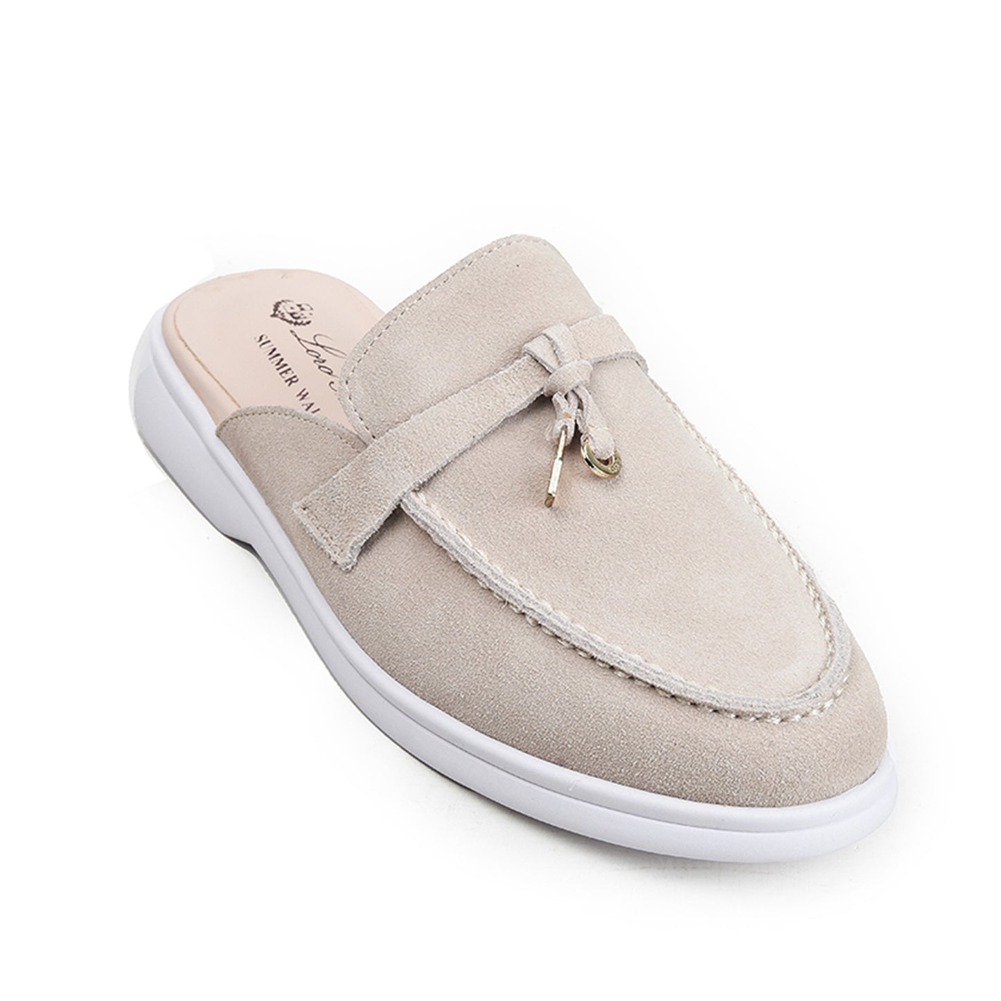 Classic Beige Suede Loafers| 20045C-F