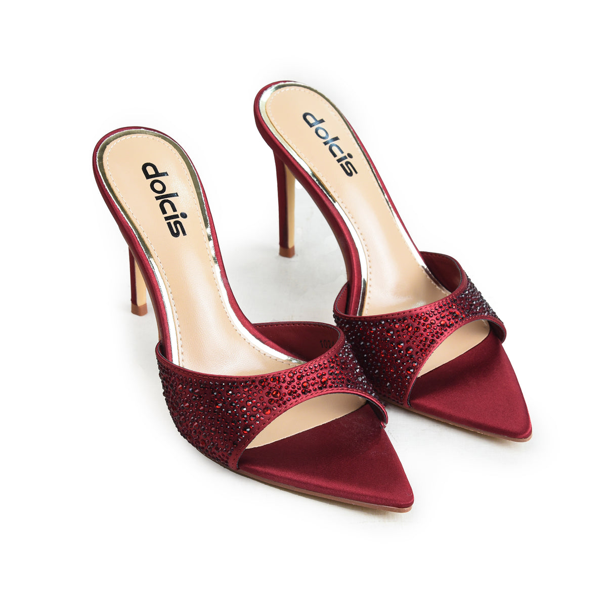 Maroon Crystal  Party-Heels | 511N-M