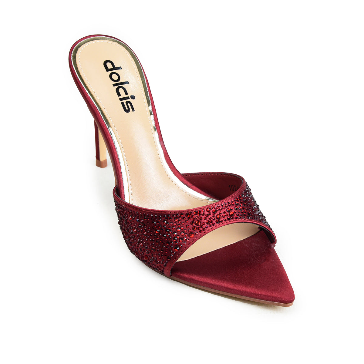 Maroon Crystal  Party-Heels | 511N-M