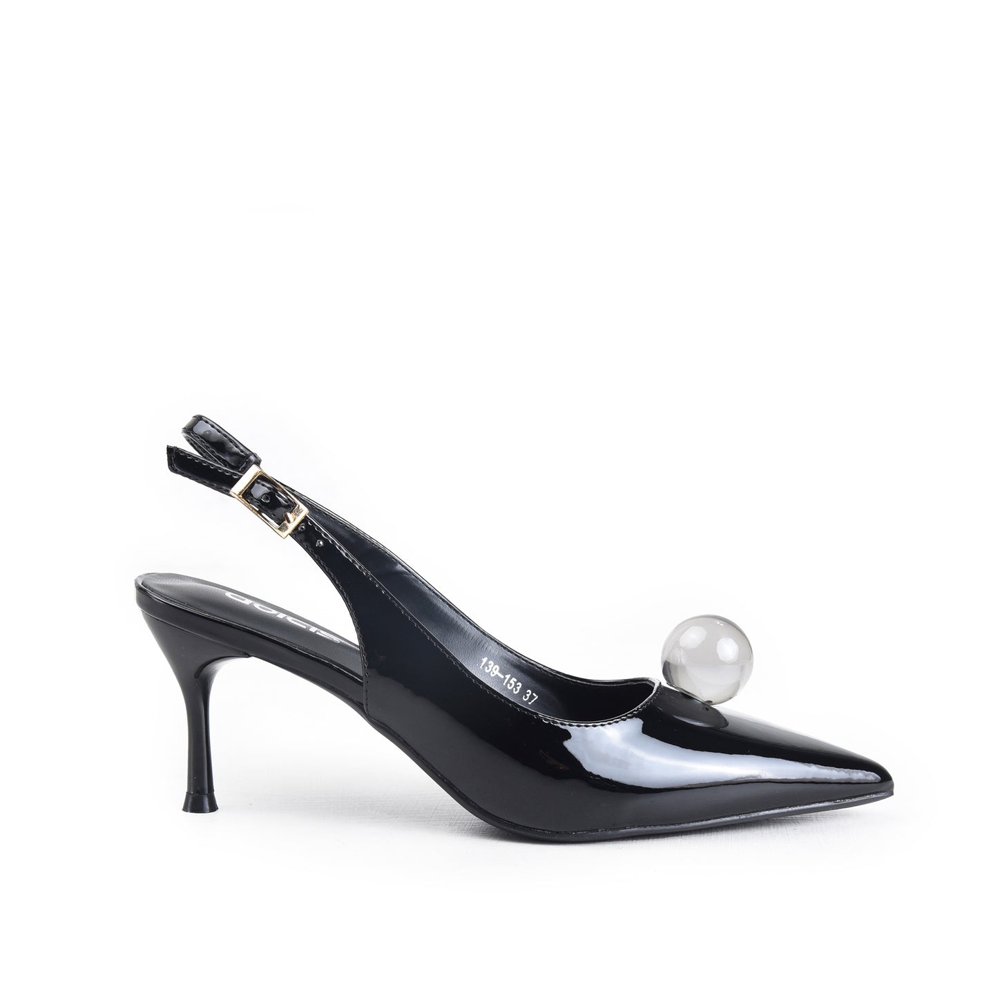 Sparkling Nude Embellished Heels | 434P-C