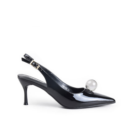 Sparkling Nude Embellished Heels | 434P-C