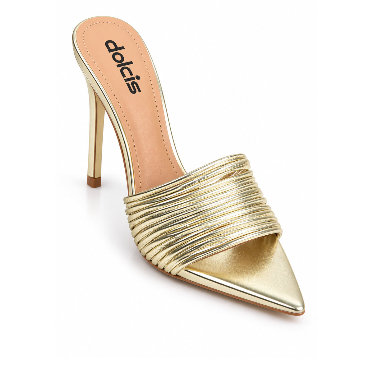 Golden Crystal Party Heels|509N-X