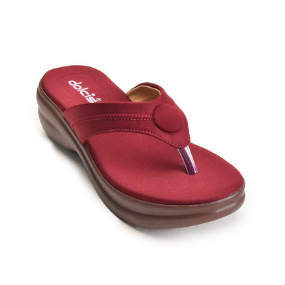 Maroon Comfort Flipflops | 780R-M Dolcis