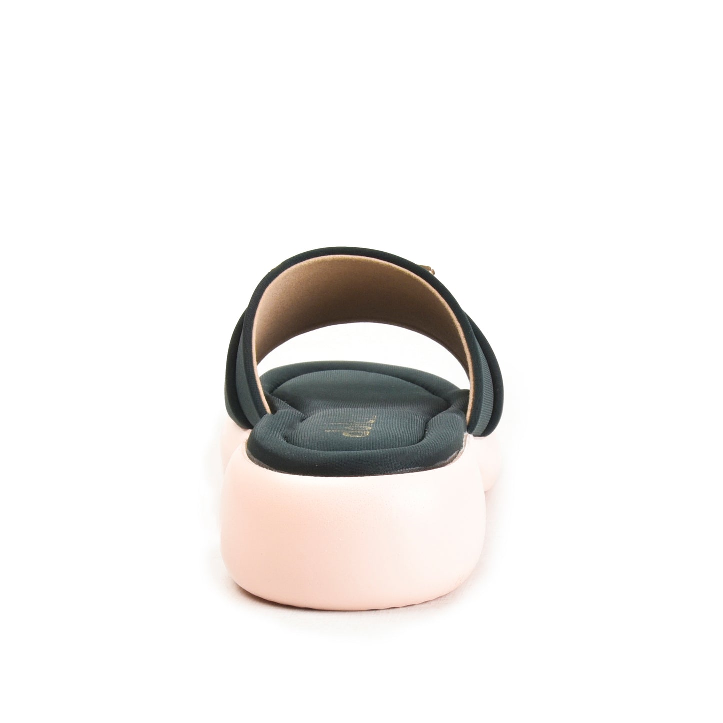 Black and White Buckle Strap Flats | 503M-K Dolcis