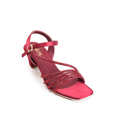Maroon Modern Sleek Block Heel |258H-M