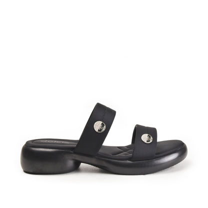 Classic Black Double-Strap Flip Flops | 502M-C Dolcis